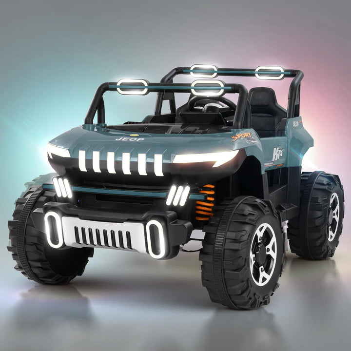 KIDZON Autobot Rechargeable Battery Operated Jeep for Kids, Ride on Toy Kids Car with Bluetooth, Music & Light