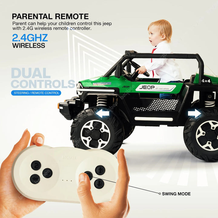 KIDZON Fury Rechargeable Battery Operated Jeep for Kids