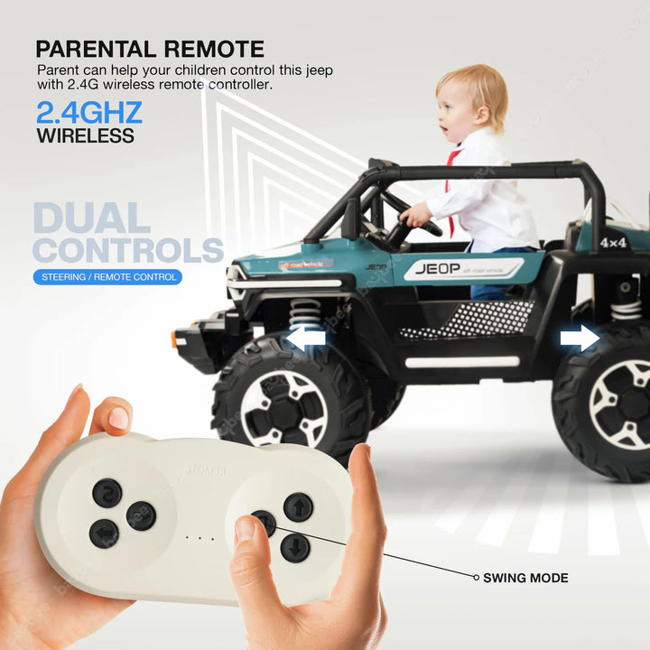 KIDZON Fury Rechargeable Battery Operated Jeep for Kids