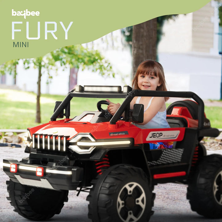 KIDZON Fury Rechargeable Battery Operated Jeep for Kids