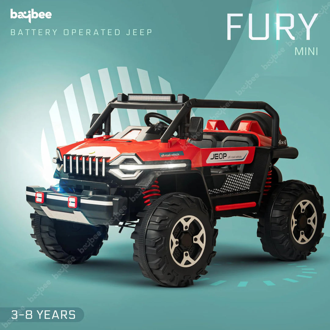 KIDZON Fury Rechargeable Battery Operated Jeep for Kids