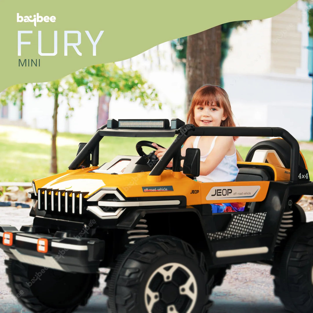 KIDZON Fury Rechargeable Battery Operated Jeep for Kids