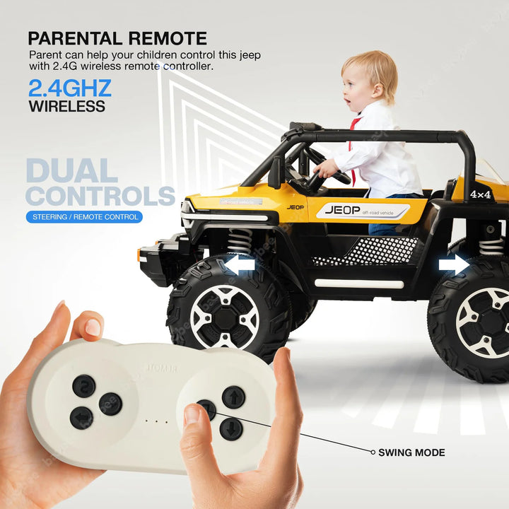 KIDZON Fury Rechargeable Battery Operated Jeep for Kids