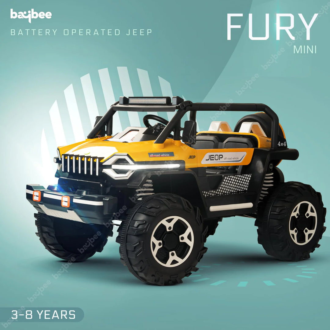 KIDZON Fury Rechargeable Battery Operated Jeep for Kids