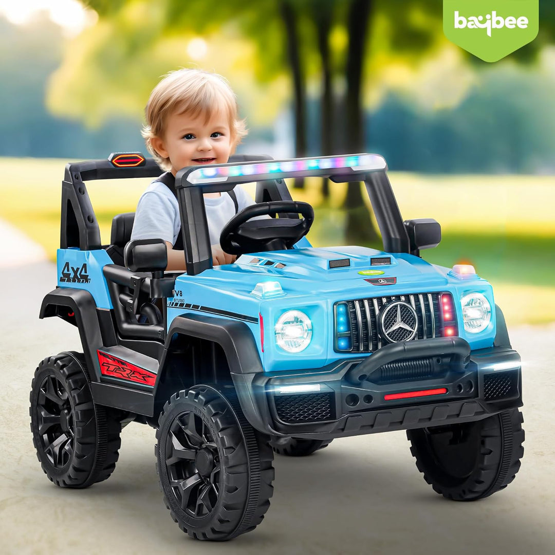 KIDZON Ranger Battery Operated Jeep for Kids, Ride on Baby Car with Music & Light | Kids Jeep Rechargeable Battery Car | Electric Jeep Car for Kids to Drive 2 to 6 Years Boy Girl