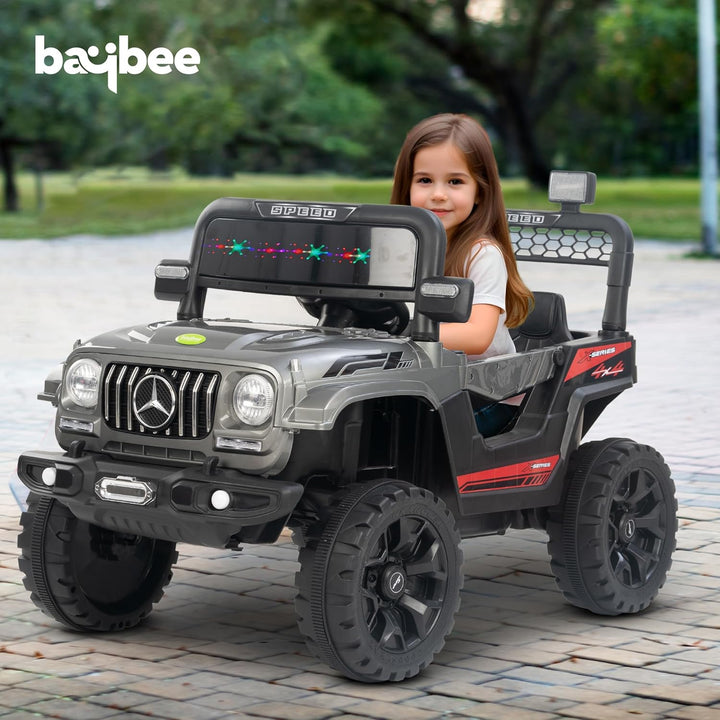 KIDZON Maestro Battery Operated Ride on Electric Jeep Car for Kids | Ride on Baby Car with Music & USB, Kids Baby Big Car | Battery Operated Jeep Car for Kids to Drive 2 to 6 Years