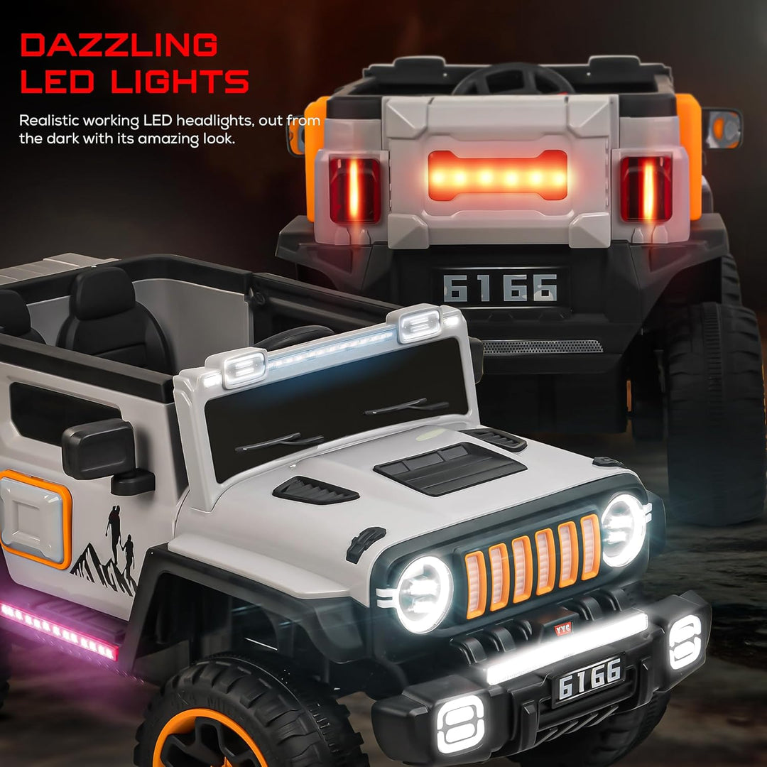 KIDZONBlazer Battery Operated Jeep for Kids, Ride on Toy Kids Cars with Music & Light | Baby Big Jeep Rechargeable Battery Car | Electric Jeep for Kids to Drive 3 to 8 Years Boy Girl