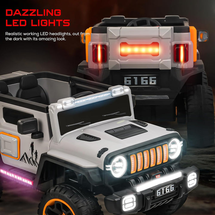 KIDZONBlazer Battery Operated Jeep for Kids, Ride on Toy Kids Cars with Music & Light | Baby Big Jeep Rechargeable Battery Car | Electric Jeep for Kids to Drive 3 to 8 Years Boy Girl