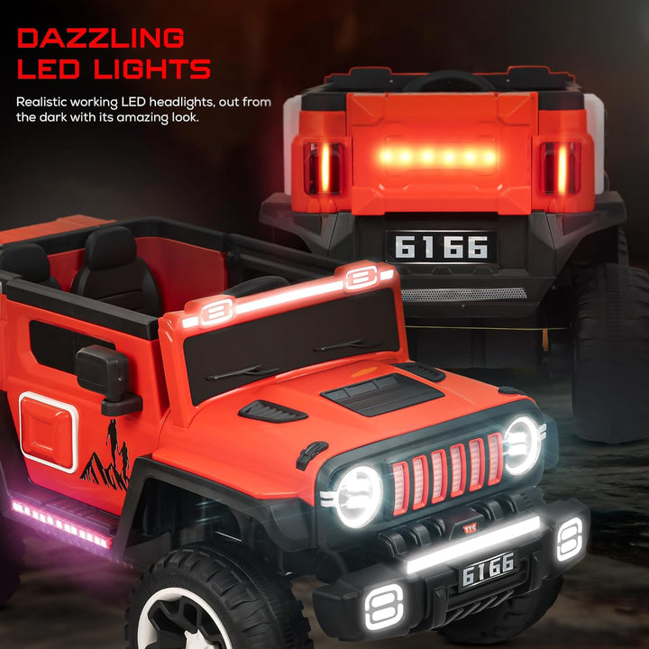 KIDZONBlazer Battery Operated Jeep for Kids, Ride on Toy Kids Cars with Music & Light | Baby Big Jeep Rechargeable Battery Car | Electric Jeep for Kids to Drive 3 to 8 Years Boy Girl