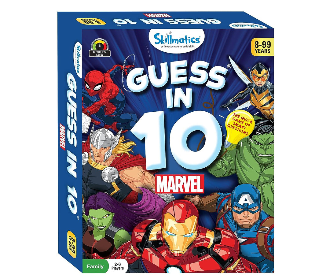 Skillmatics Marvel Card Game - Guess in 10, Gifts for 8 Year Olds and Up, Super Fun Spider-Man, Iron Man Game, Avengers Card Set for Kids