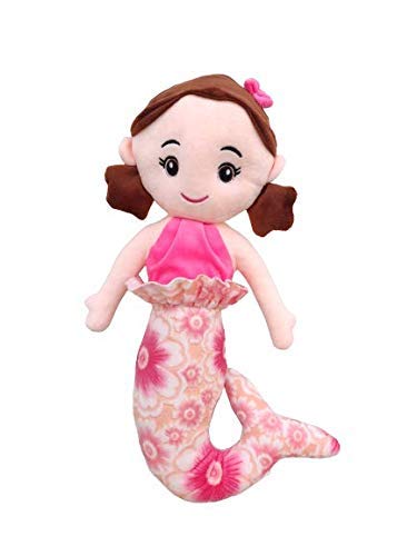 FUN ZOO Soft Plush Stuffed Animal Mermaid Dolls Toy for Kids Boys Girls (Pink, 48 CM)