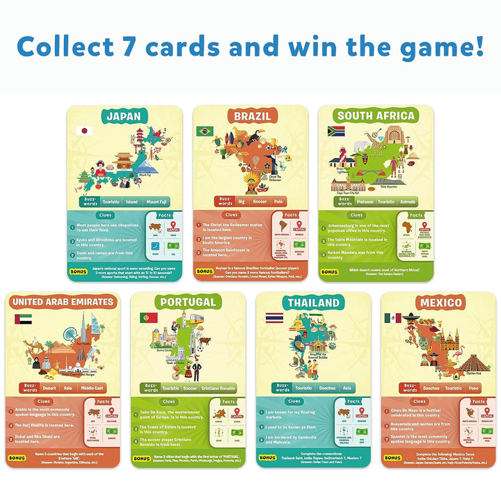 Skillmatics Card Game - Guess in 10 Countries of the World, Gifts for 8 Year Olds and Up, Quick Game of Smart Questions, Fun Family Game