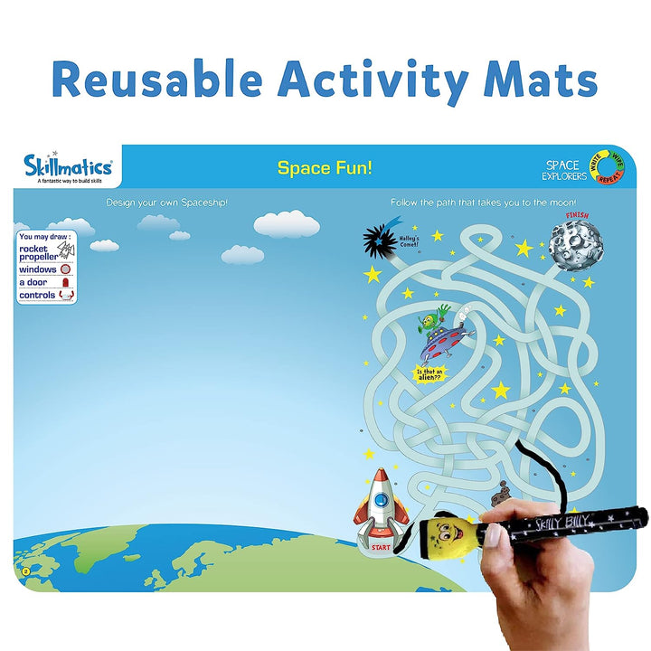 Skillmatics Educational Game-Space Explorers, Reusable Activity Mats