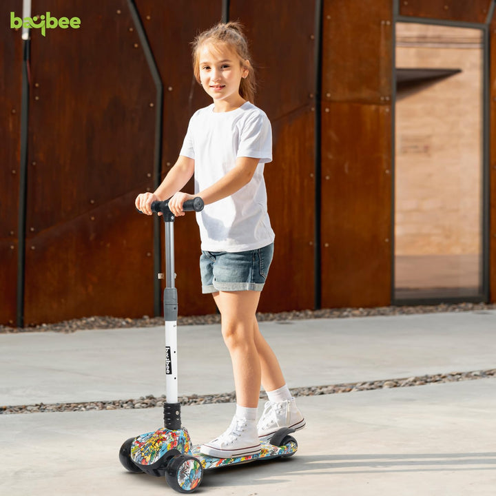 Grafittic Kick Scooter for Kids for Kids 2 to 10 Years Boy Girl (Stiletto Blue)