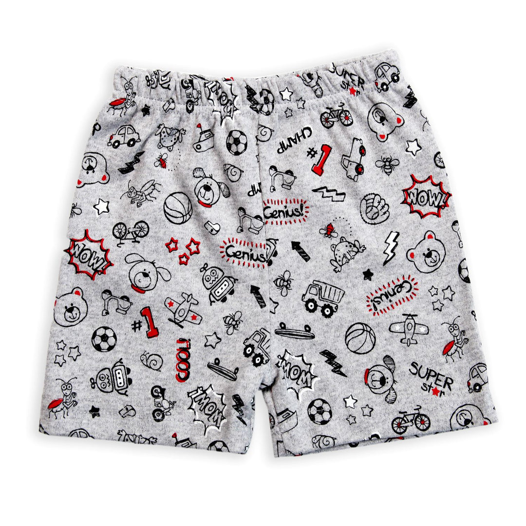 SOFT PRINTED COTTON SHORTS HALF PANT (PACK OF 3)