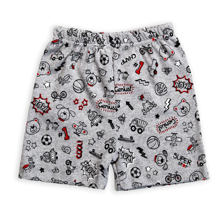 SOFT PRINTED COTTON SHORTS HALF PANT (PACK OF 3)