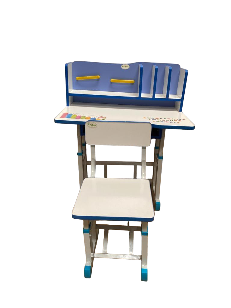 WOOD STUDY TABLE AND CHAIR FOR KIDS