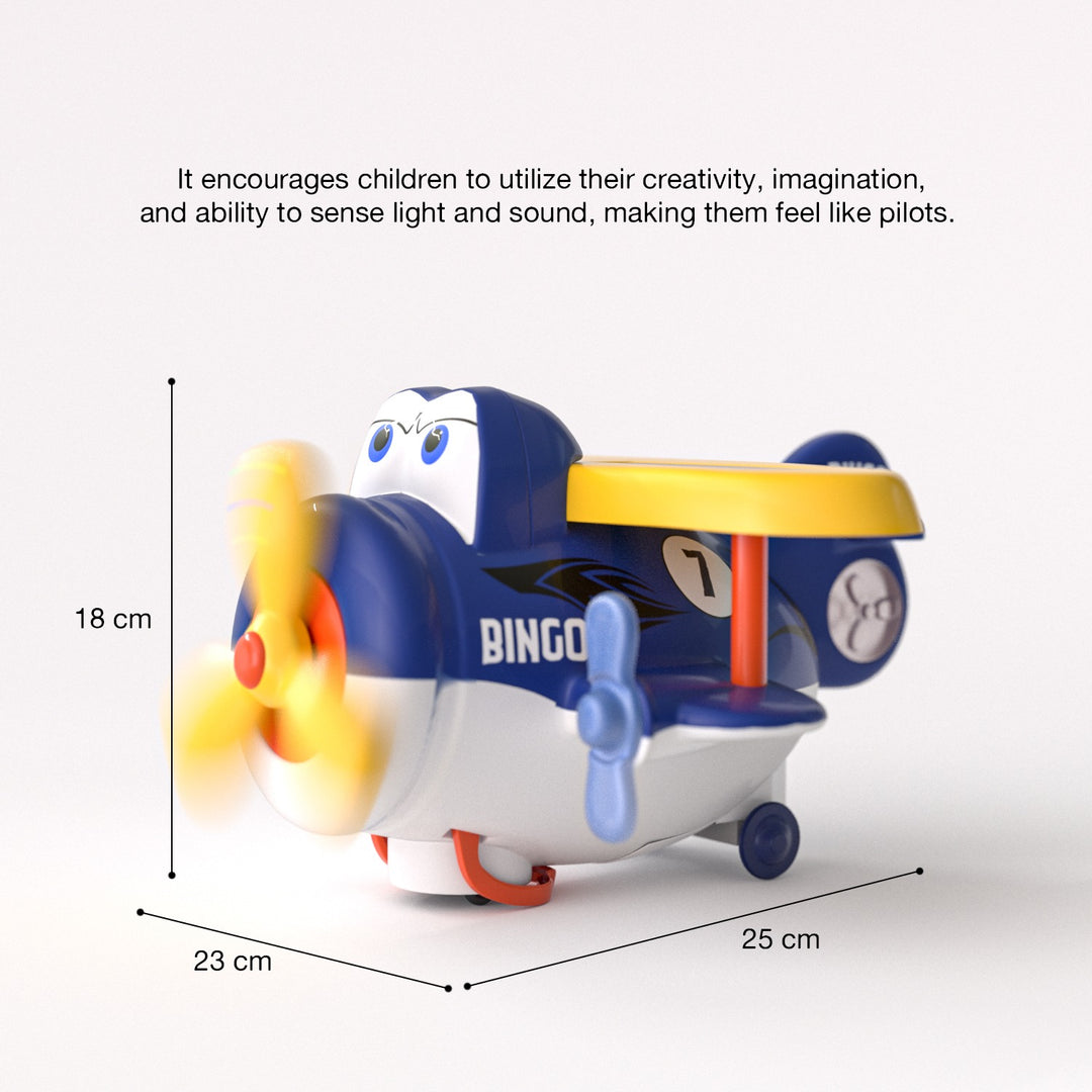 Bingo Airplane Toys - BPA Free, Aero Plane for Improving Aeronautical Knowledge of Children