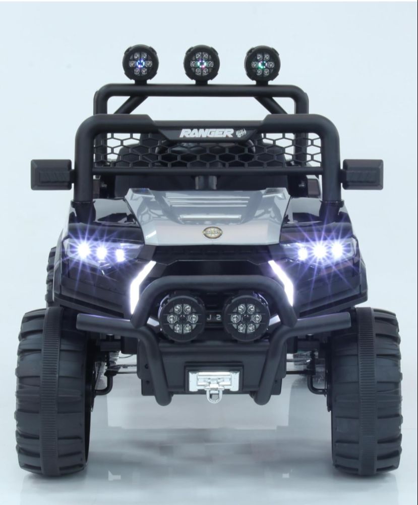 Battery Operated Police Jeep For Kids 4X4 Heavy Duty 12V Electric