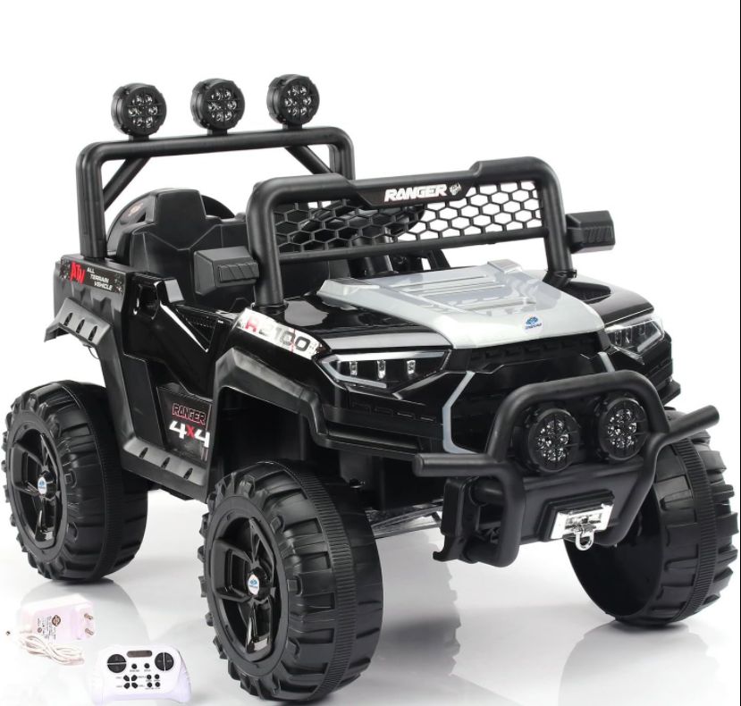 Rechargeable Battery Operated Jeep for Kids, Ride on Toy Baby Car with Music & Light | Kids Jeep Battery Car | Electric Jeep Car for Kids