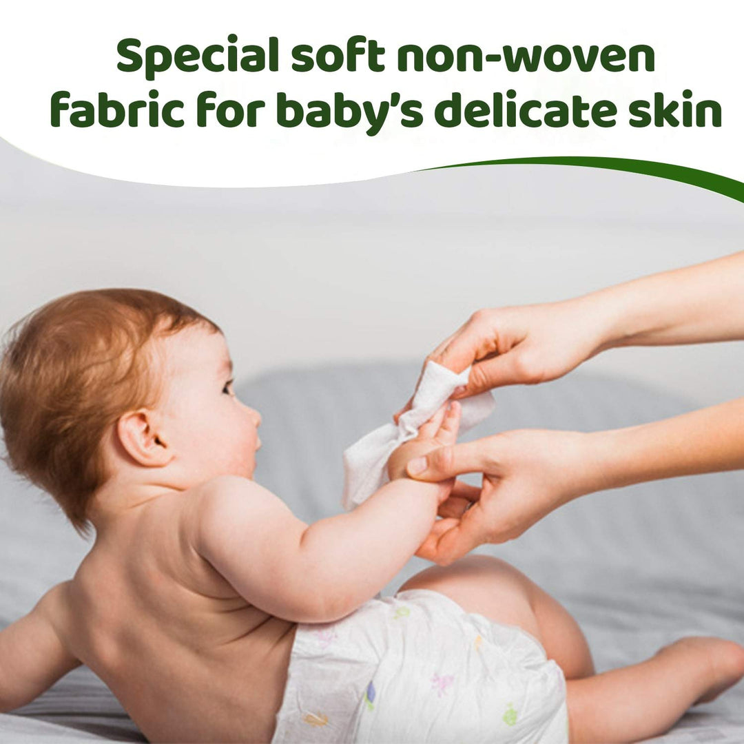 Chicco Baby Moments Soft Cleansing Baby Wipes, Ideal for Nappy, Face and Hand, Dermatologically Tested, Paraben Free, Sticker Pack