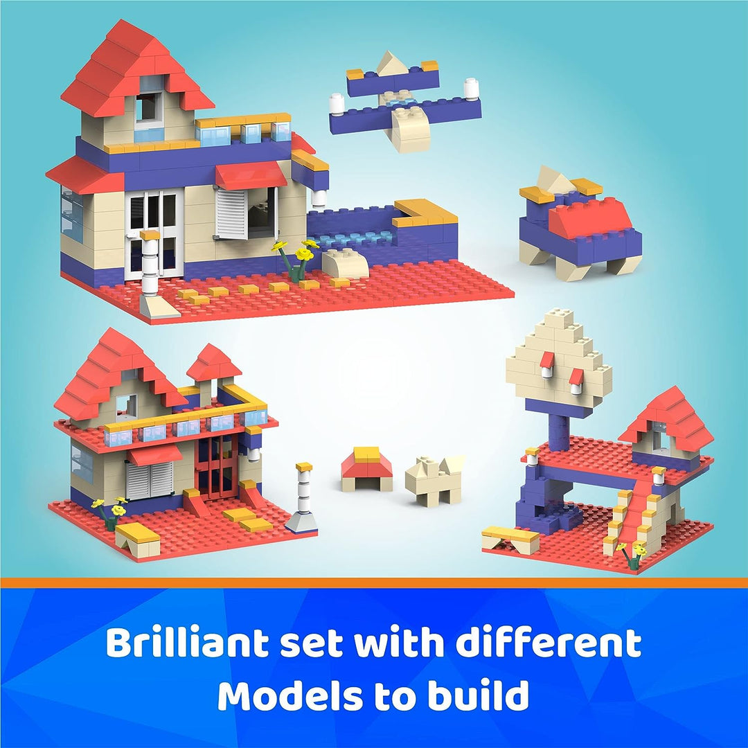 Webby Pool House ABS Building Blocks Kit, Colourful Bricks and Blocks Construction Play Set, Fun Creative Toy Set for 5+ Years Kid (182 Pcs)