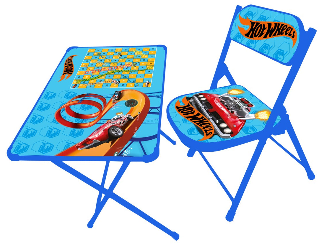 FOLDABLE CHILDREN'S CHAIR, PORTABLE CARTOON ACTIVITY TABLE/DESK/DINING TABLE,FOR 3-8 YEARS BOYS AND GIRLS - INCLUDING TABLE AND 1 CHAIR