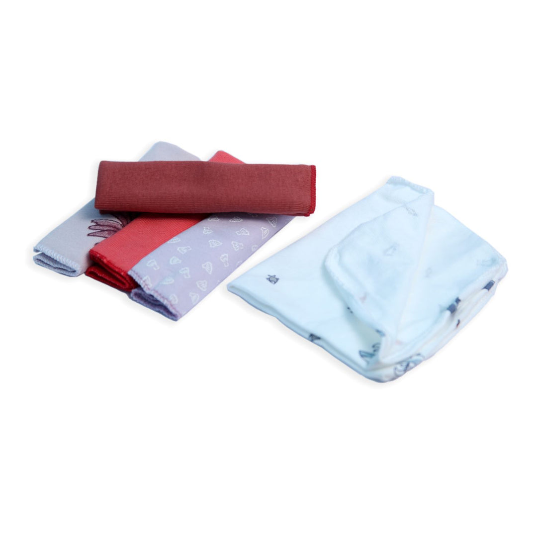 Towel for New Born, Ultra-Soft & Absorbent Baby Napkins Wash cloth | Face  Baby Towel Napkin for Kids Pck 5 ( Set of 2)