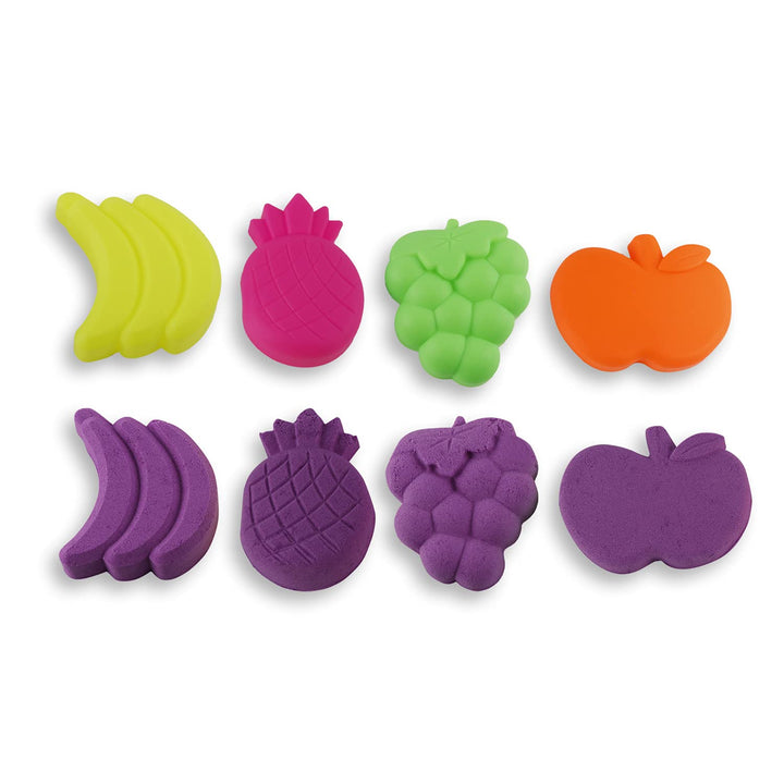 Ratna's Creative Sand Smooth and Non Sticky for Kids with Fruits Moulds (Assorted Colours)