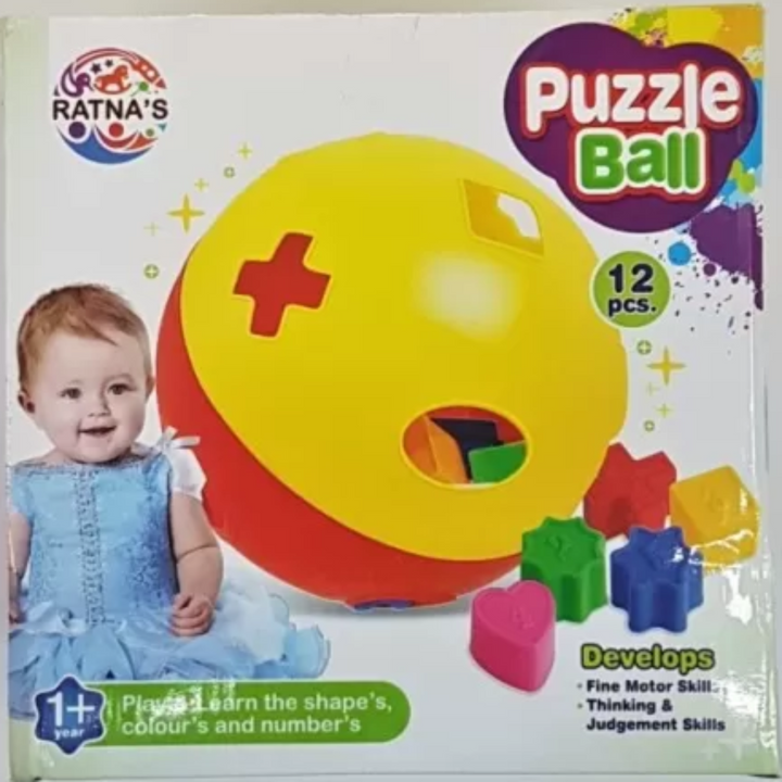 Ratna's Puzzle Ball for Kids/Children Play & Learn Shape's Colours & Numbers