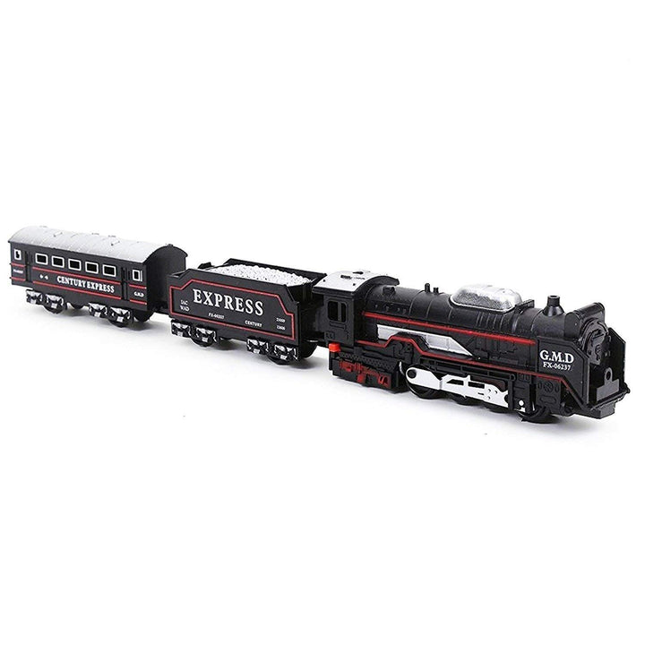 Battery Operated Train Set with Small Light (19 Pieces )