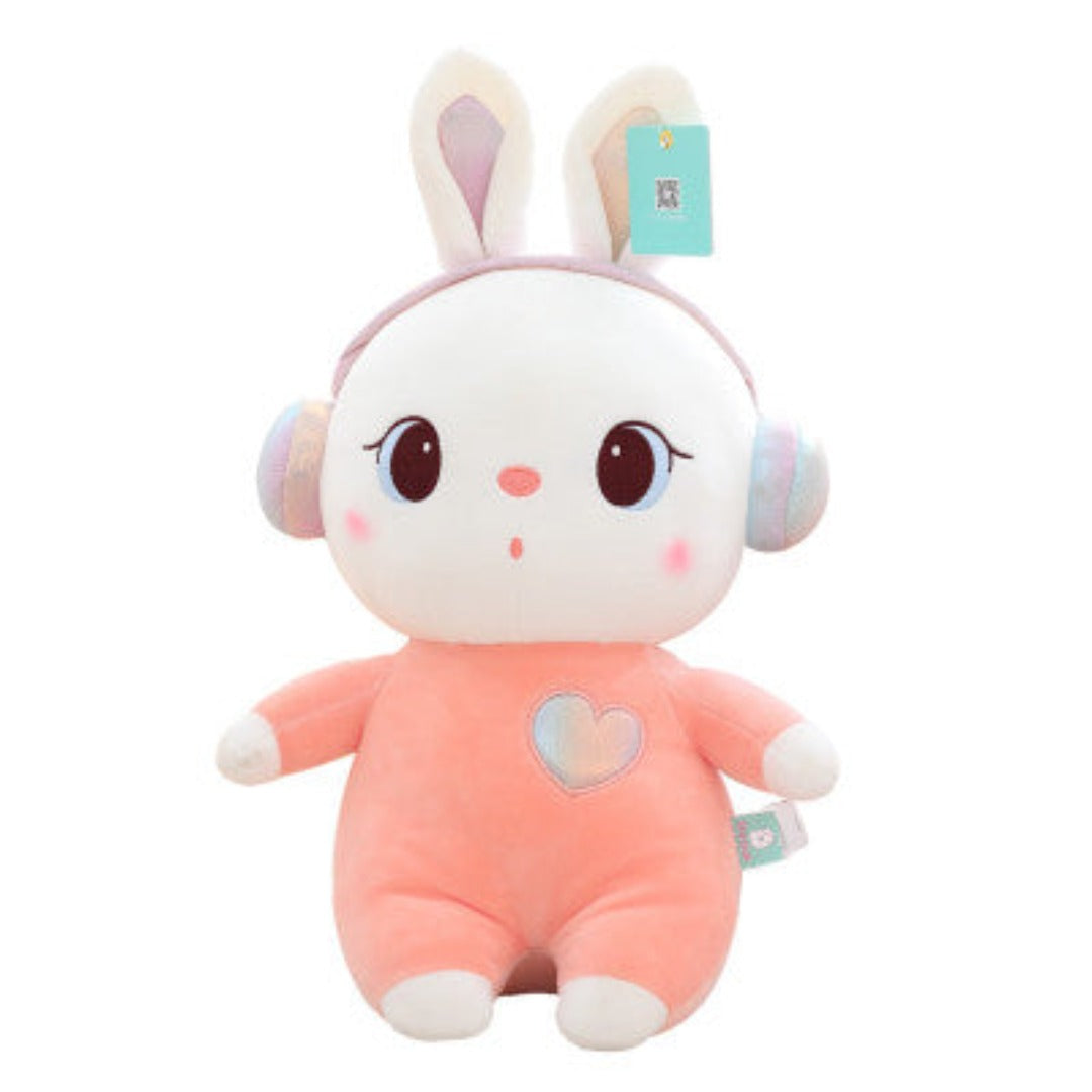 Lovely Animal Stuffed Plush Bunny Rabbit Soft Toy for Kids Birthday Gift - 35 cm  (Pink)