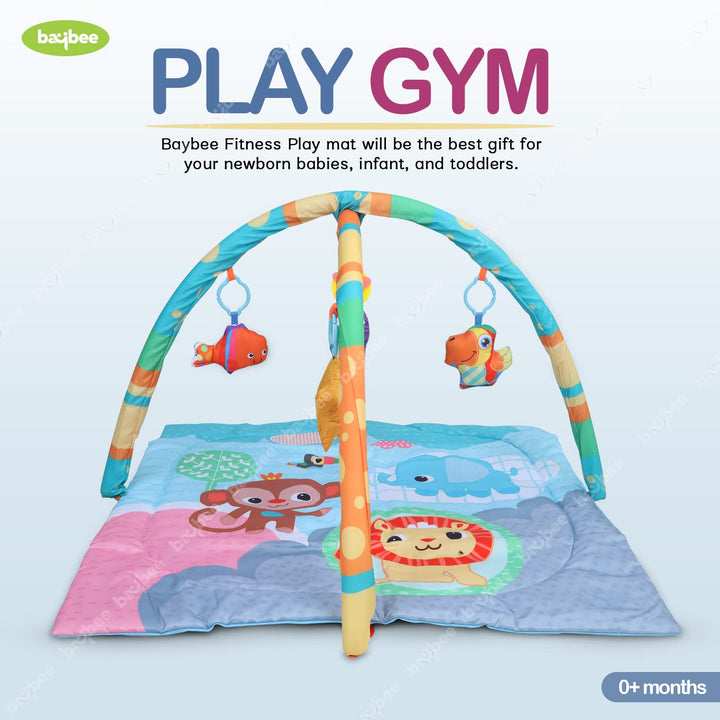 Baybee Baby Playgym for Babies, Activity Play Gym for Baby with 5 Hanging Toys & Rotatable Piano | Baby Play Mat for Baby | Baby Play Gym for Baby 0 to...(