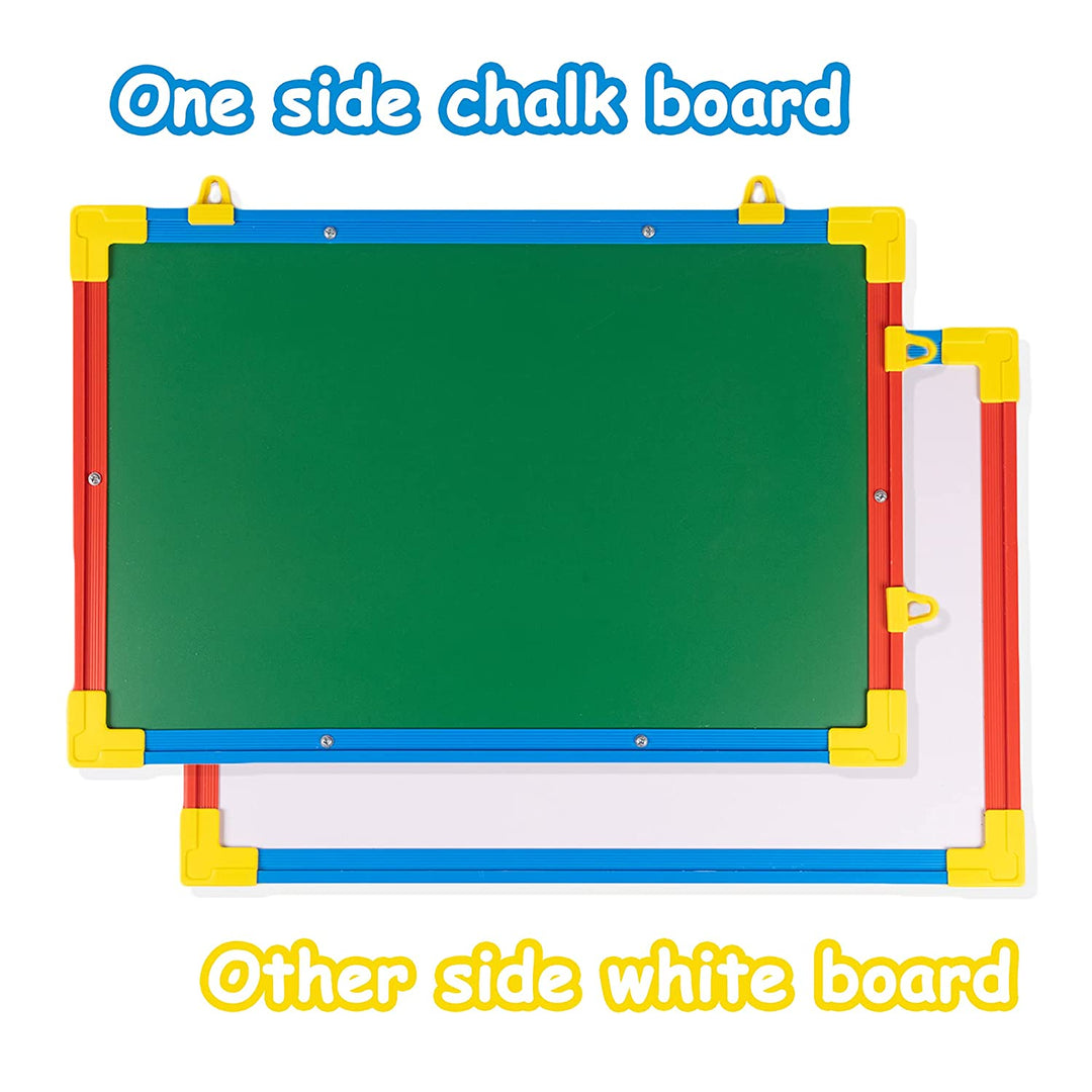 Ratna's 2 in 1 Double Sided Smile Junior Writing Board Educational Reading Writing Development Toys for Kids 1 year+