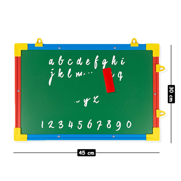 Ratna's 2 in 1 Double Sided Smile Junior Writing Board Educational Reading Writing Development Toys for Kids 1 year+