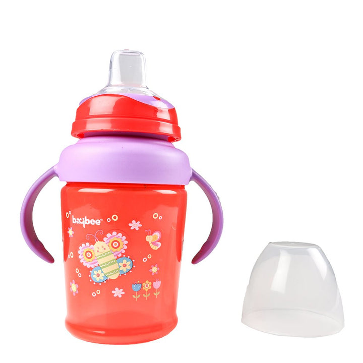 Premium 3 Stage Sipper Cup with Handle and Straw for Baby/Kids 18 Months+ (Red)