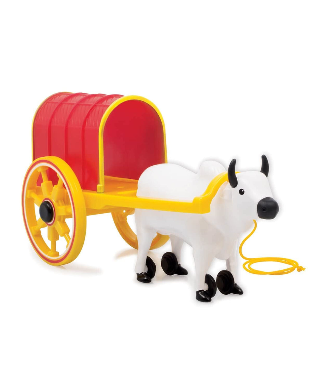 Bullock Cart , 2 in Pull Along Toy , Walking,Pretend Play,Colours , 12 Months & Above , Infant and Preschool Toys(Multicolour)