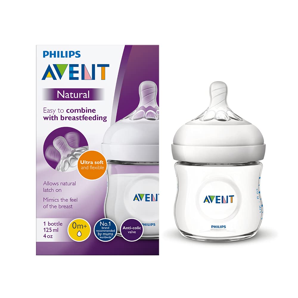 Avent Natural Baby Bottle 125 ml 4 oz Single Pack