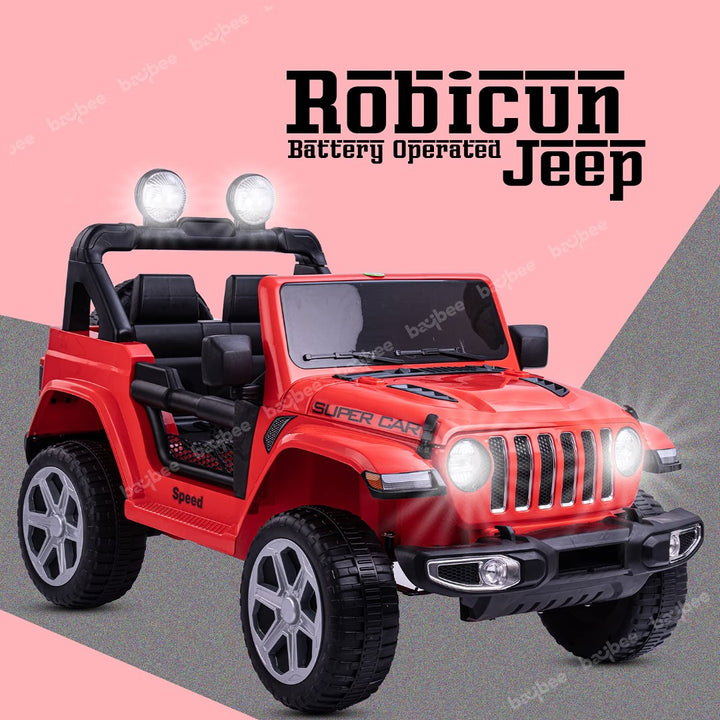 Robicun Baby Rechargeable Battery Operated Electric Ride-On Jeep car for Kids