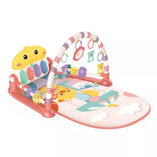 New born baby comfortable mat with fitness frame musical piano baby play mat electronic