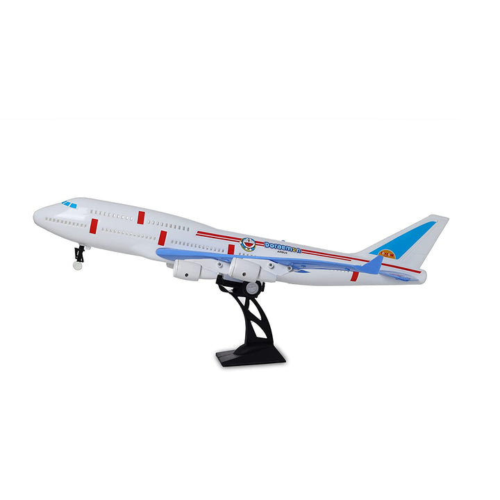 Doraemon Airbus-70207 | Plastic Plane | Friction Powered Aeroplan | Unbreakable Big Size Airbus | Pull Along | Pull Back | Push and Go Crawling Toys for Boys and Girl's