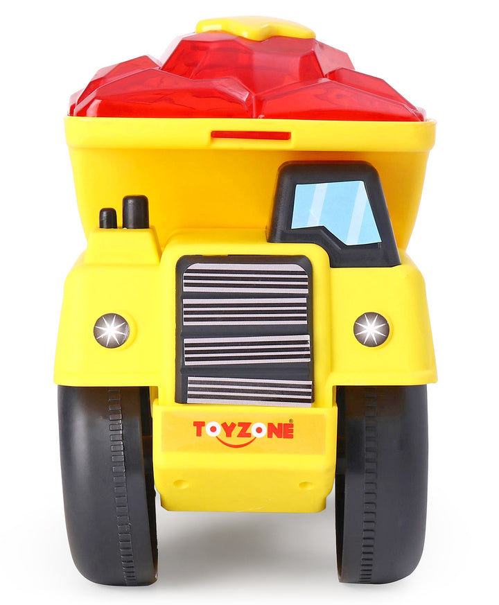 Toyzone King Dumper Truck Push and Go Friction Toy - Yellow