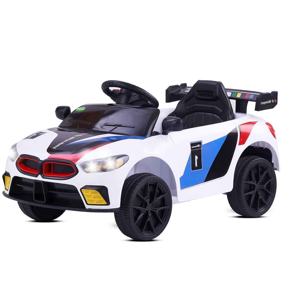 Drift Baby Toy Car Rechargeable Battery Operated Ride-On Car for Kids to Drive Baby with 6V Battery, Sports Car,Baby Big Car for Boys & Girls Age 1 to 3 Years (White)