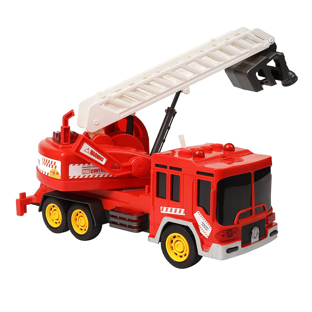 Friction Powered Toy | Toy Vehicles Truck | Construction Toy for Kids |Pull Along | Pull Back | Push and Go Crawling Toys for Boys and Girl's (Fire Control)