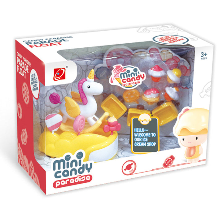 Mini Candy Paradise rocking unicorn  set for kids above 3yr (Multicolor)