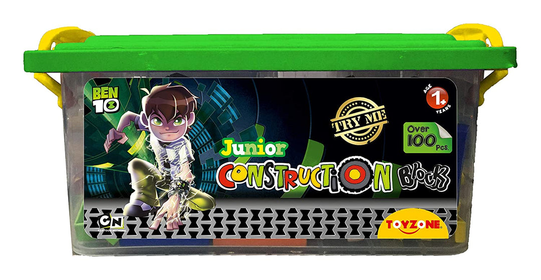 Junior Construction Blocks -Ben 10  Blocks Game | Construction Blocks | Educational Toy for Kids | Smart Activity Fun for boys & girls | Batman Block Puzzle | For kids age 3+ years