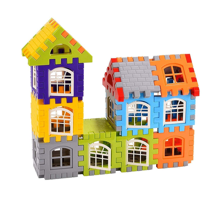 Building Blocks Happy Home Building Blocks with Attractive Windows and Smooth Rounded Edges - Building Blocks  for Kids