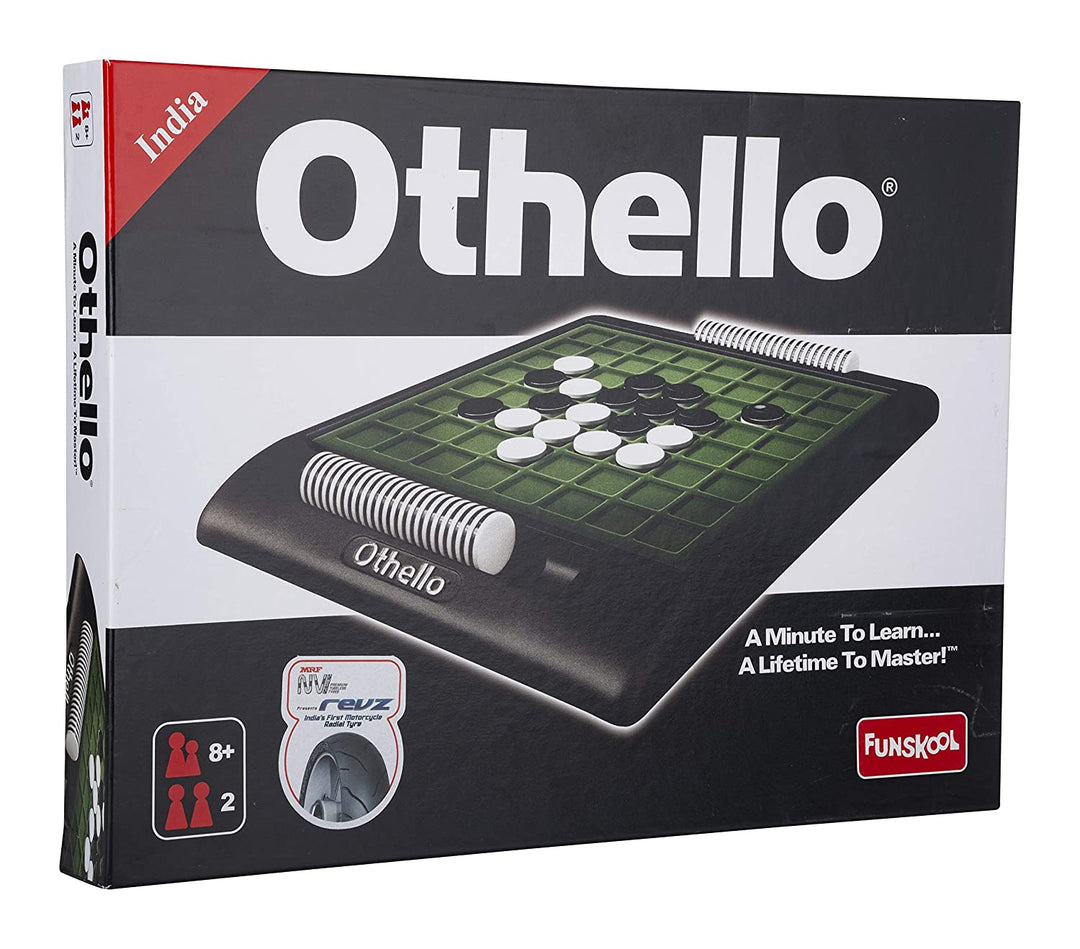 Othello, Strategy game, Portable classic travel game for kids, adults & family, 2 players, 8 & above,Multicolor