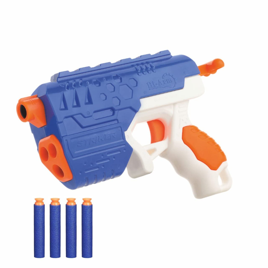 Aditi Toys Hi-Arm Blaster Soft Bullet Gun - 60 Feet || BIS Approved, Multi-Color.