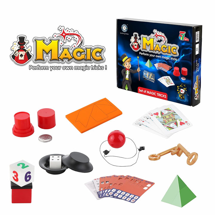 Aditi Toys® Magic Tricks Games to Perform 10+ Magic Tricks for Friends and Family Multi Color 7+ Years